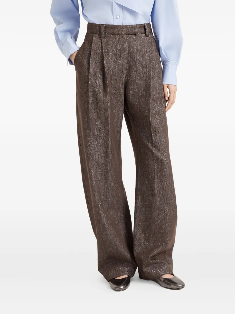 Brunello Cucinelli Women Relaxed-Fit Trousers With A Curved Design - 3