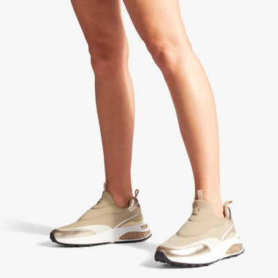 JIMMY CHOO Memphis/F
Stone Neoprene and Champagne Leather Low-Top Trainers outlook