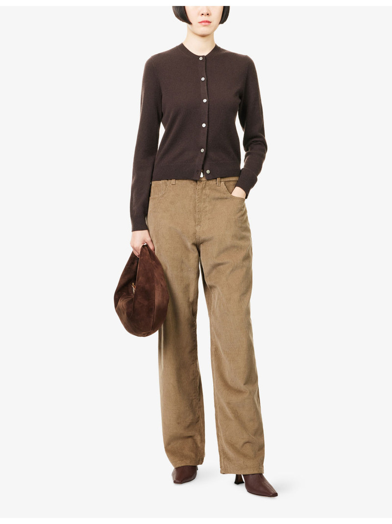 Theory Round-Neck Log-Sleeved Cashmere Cardigan outlook