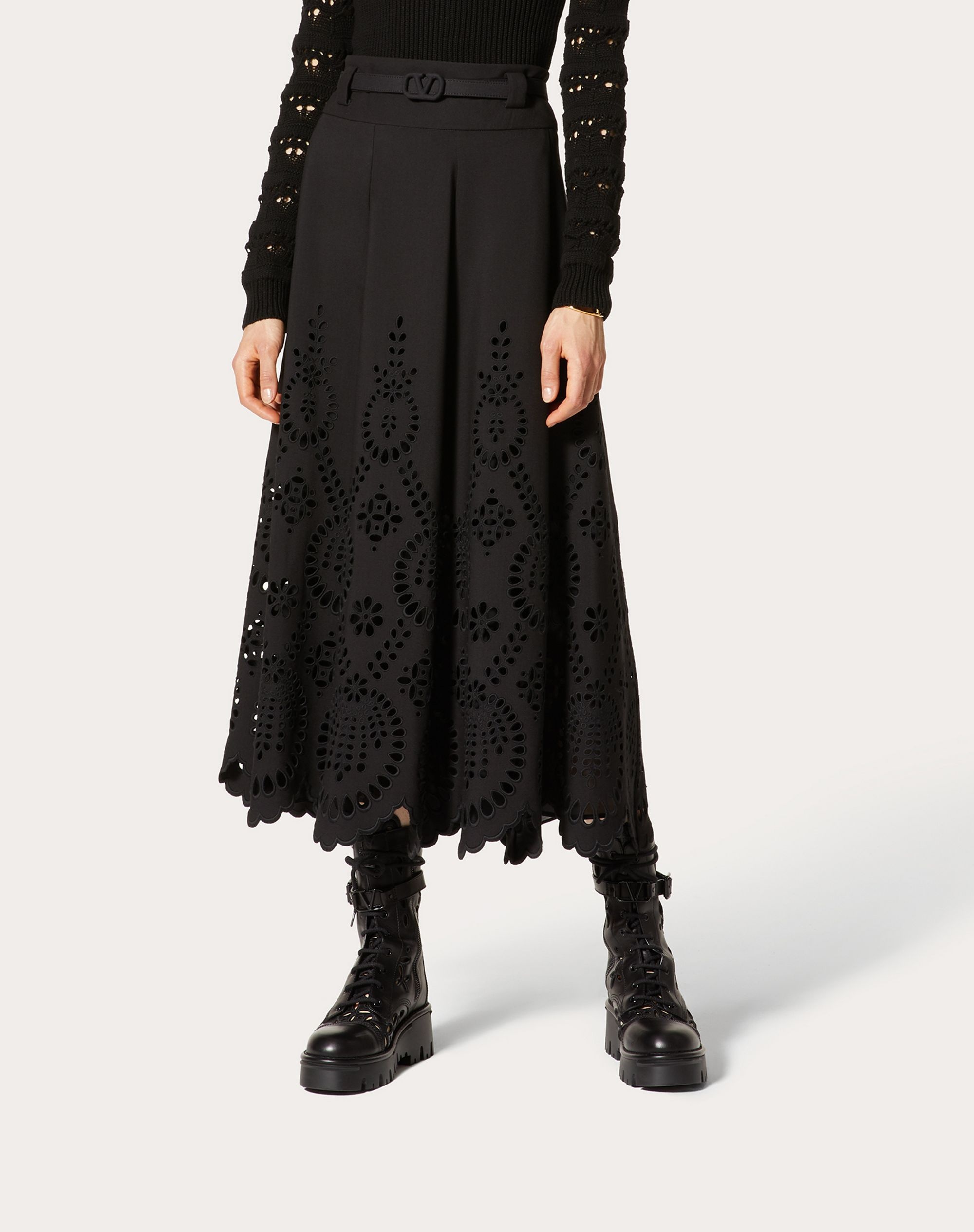 VALENTINO SAN GALLO EDITION SKIRT IN CREPE COUTURE - 3