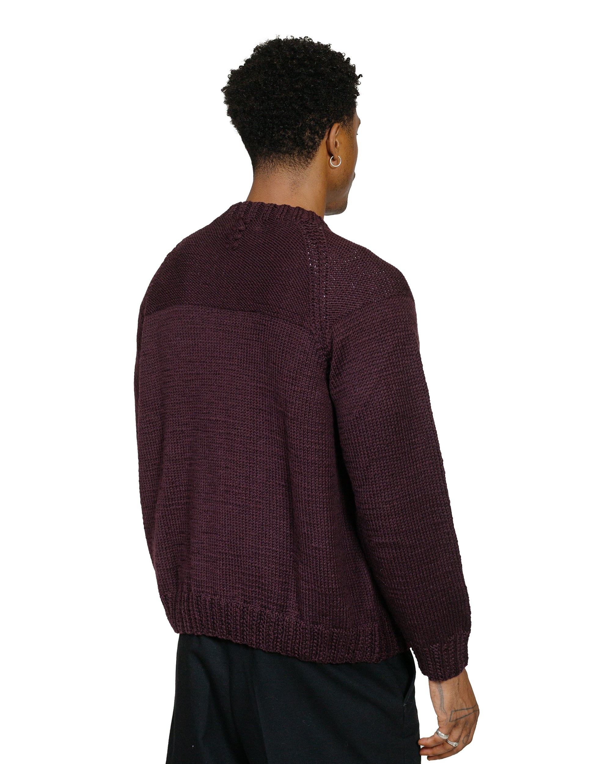 Mix Stitch Jumper Wooly Blackberry - 3