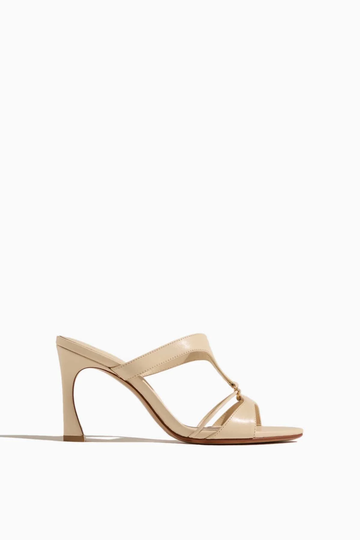 Mimi 85 High Heel Mule in Eggshell - 1
