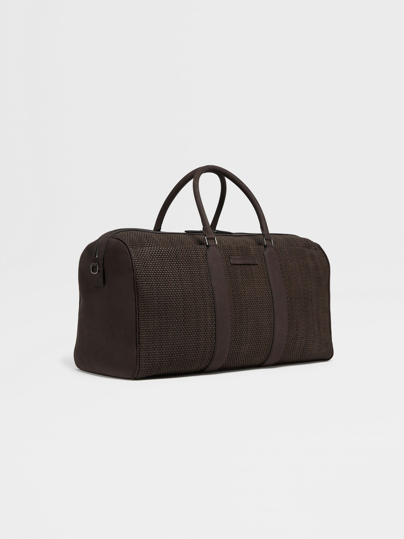 DARK BROWN PELLETESSUTA™ NUBUCK HOLDALL 55 3