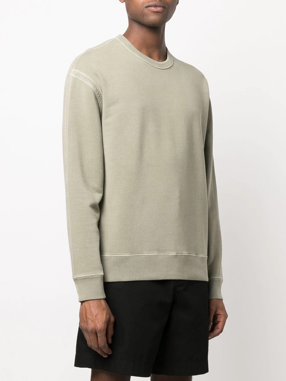 crew-neck cotton sweatshirt - 3