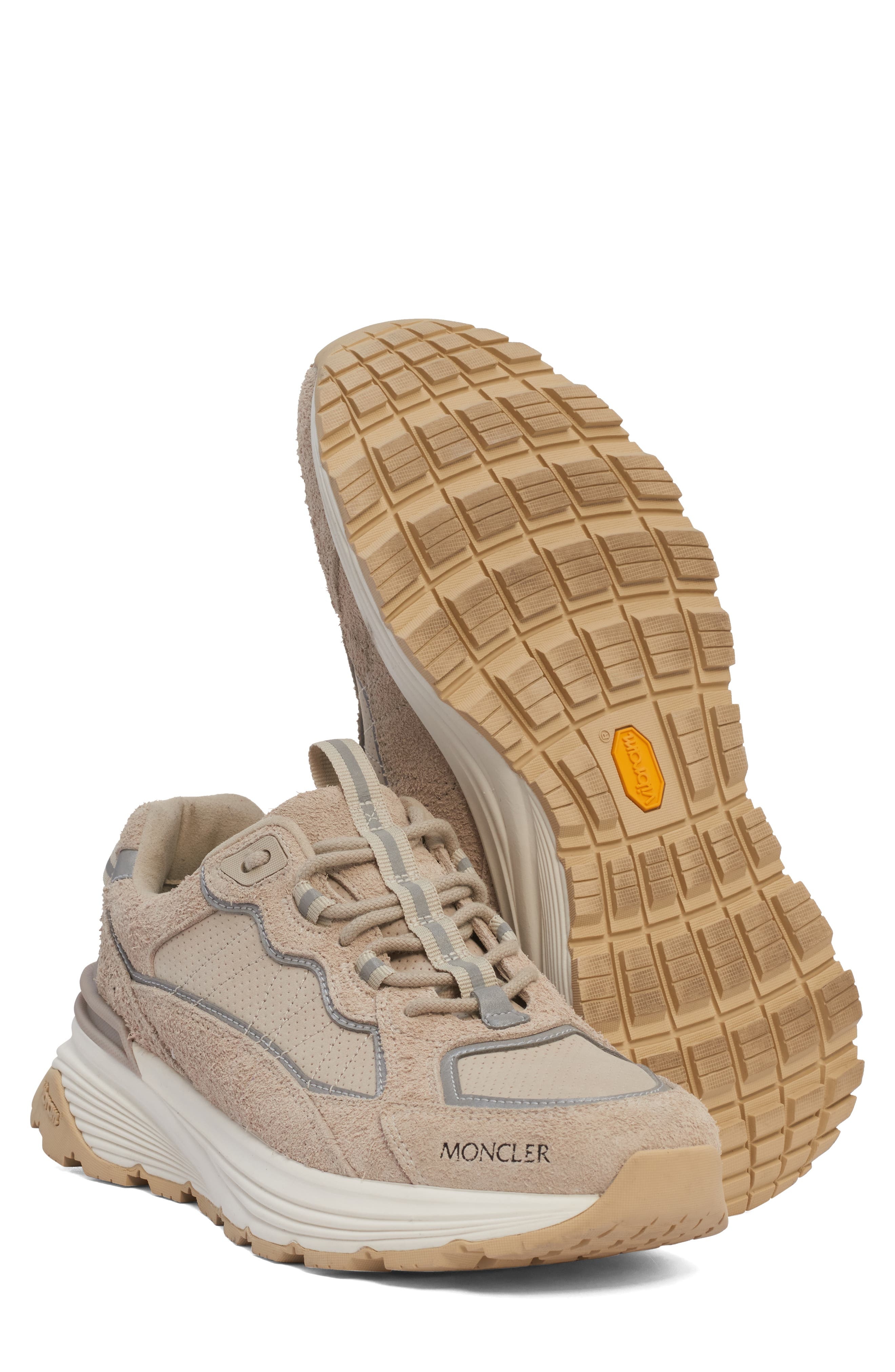 Moncler Lite Runner Low Top Sneaker in Beige at Nordstrom - 7