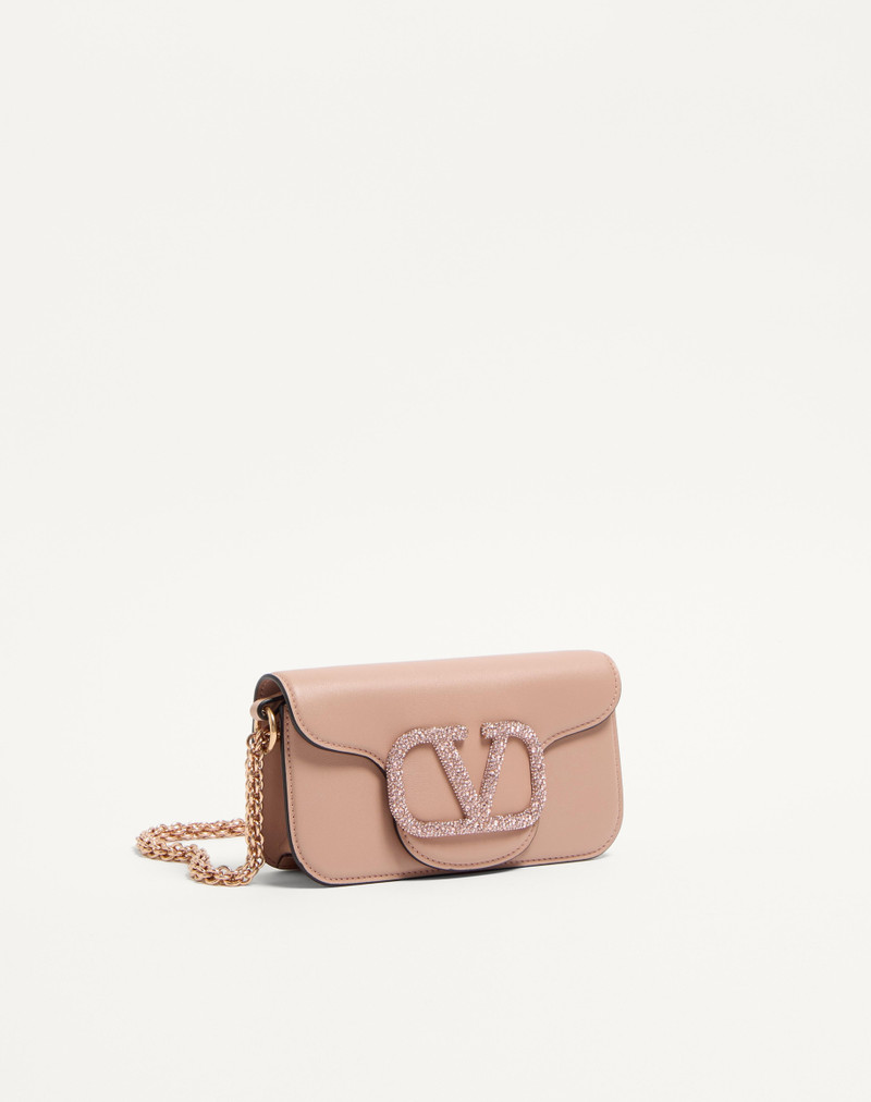 VALENTINO GARAVANI LOCÒ SMALL SHOULDER BAG WITH JEWEL LOGO 3