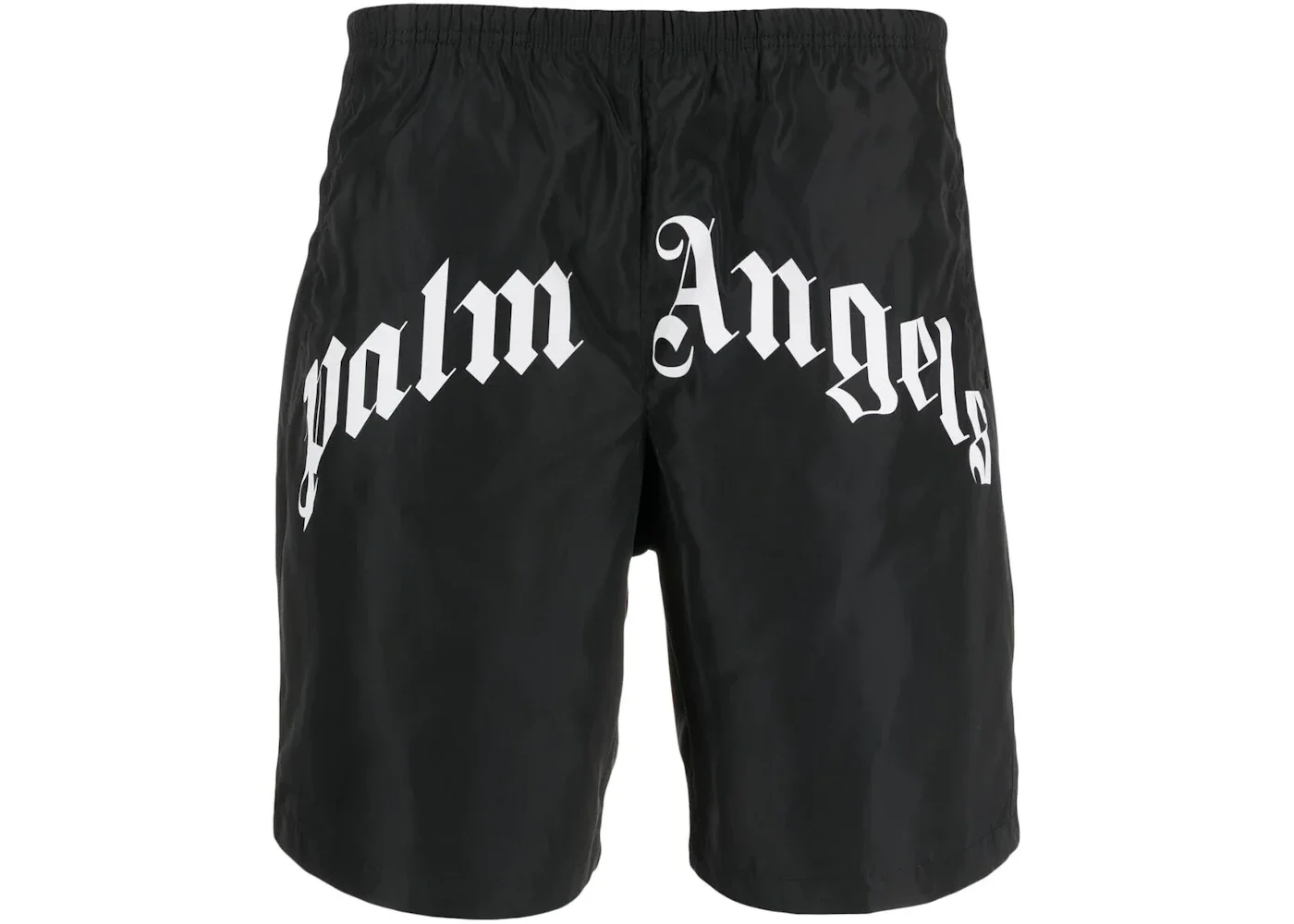 Palm Angels Logo Print Swimming Shorts Black - 1