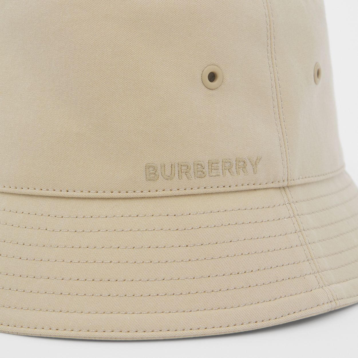 Embroidered Logo Cotton Bucket Hat - 6