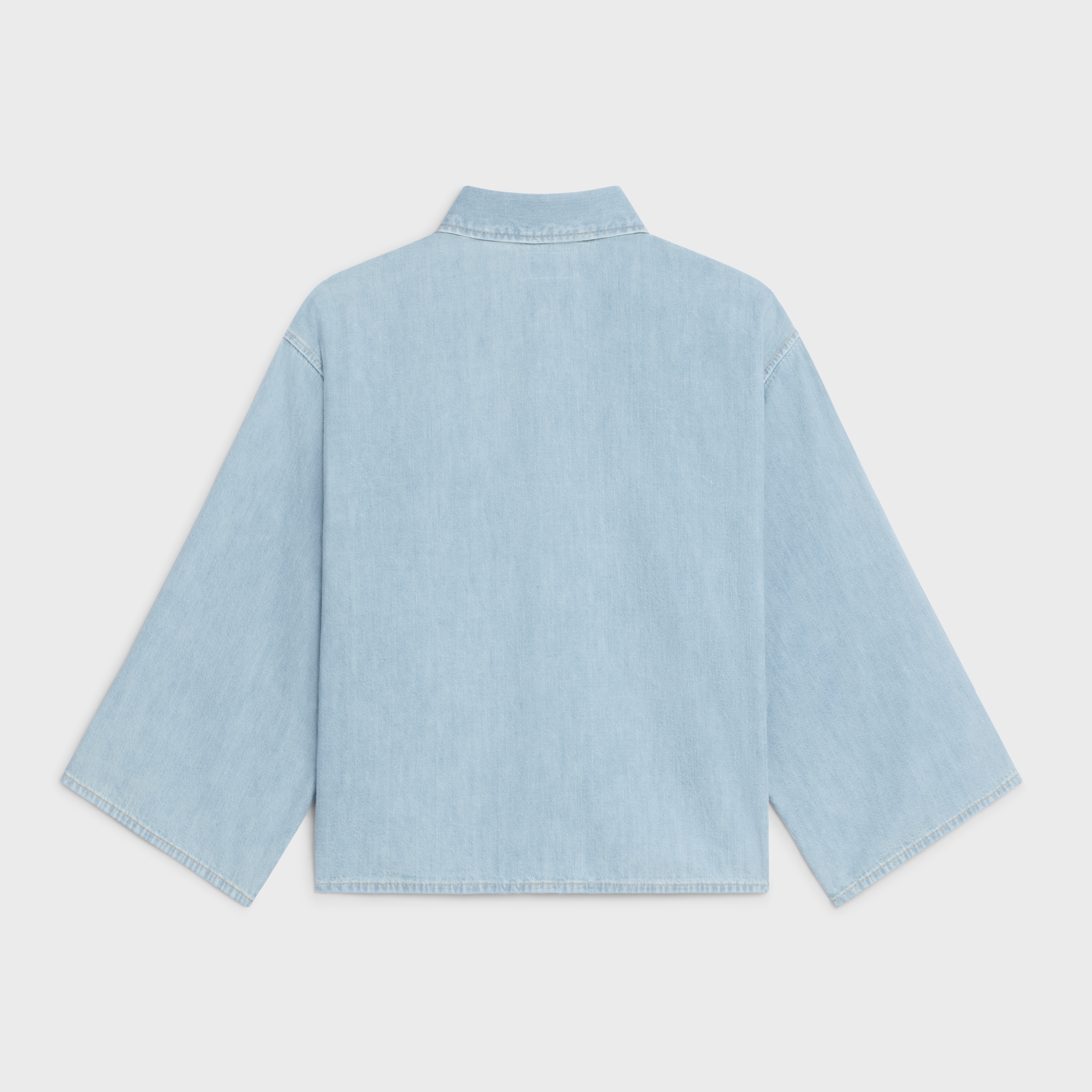 CROPPED SHIRT IN MELODY WASH DENIM - 2