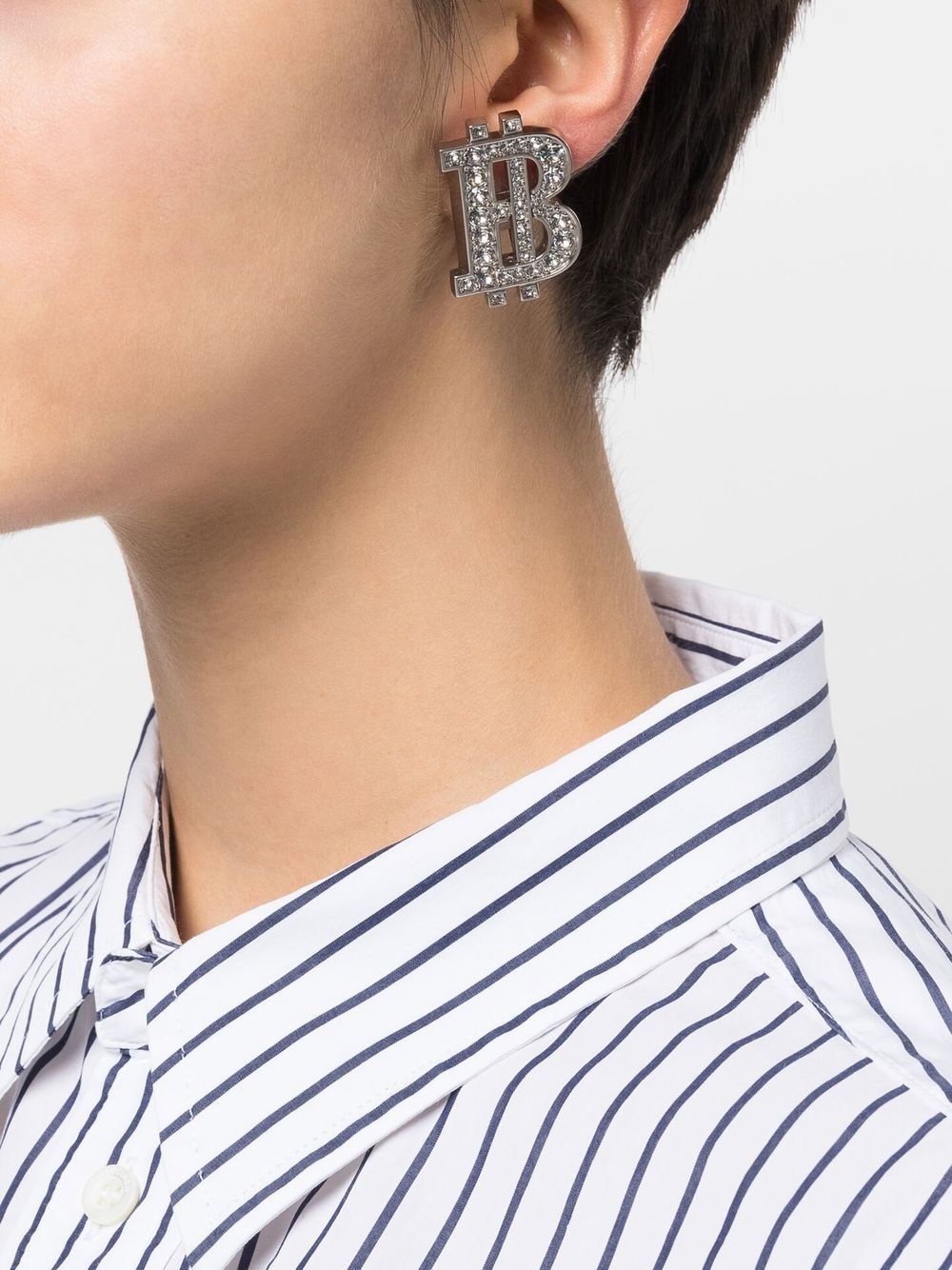 【BALENCIAGA】695101 B-Coin Earring BALENCIAGA B-Coin earrings | farfetch | REVERSIBLE
