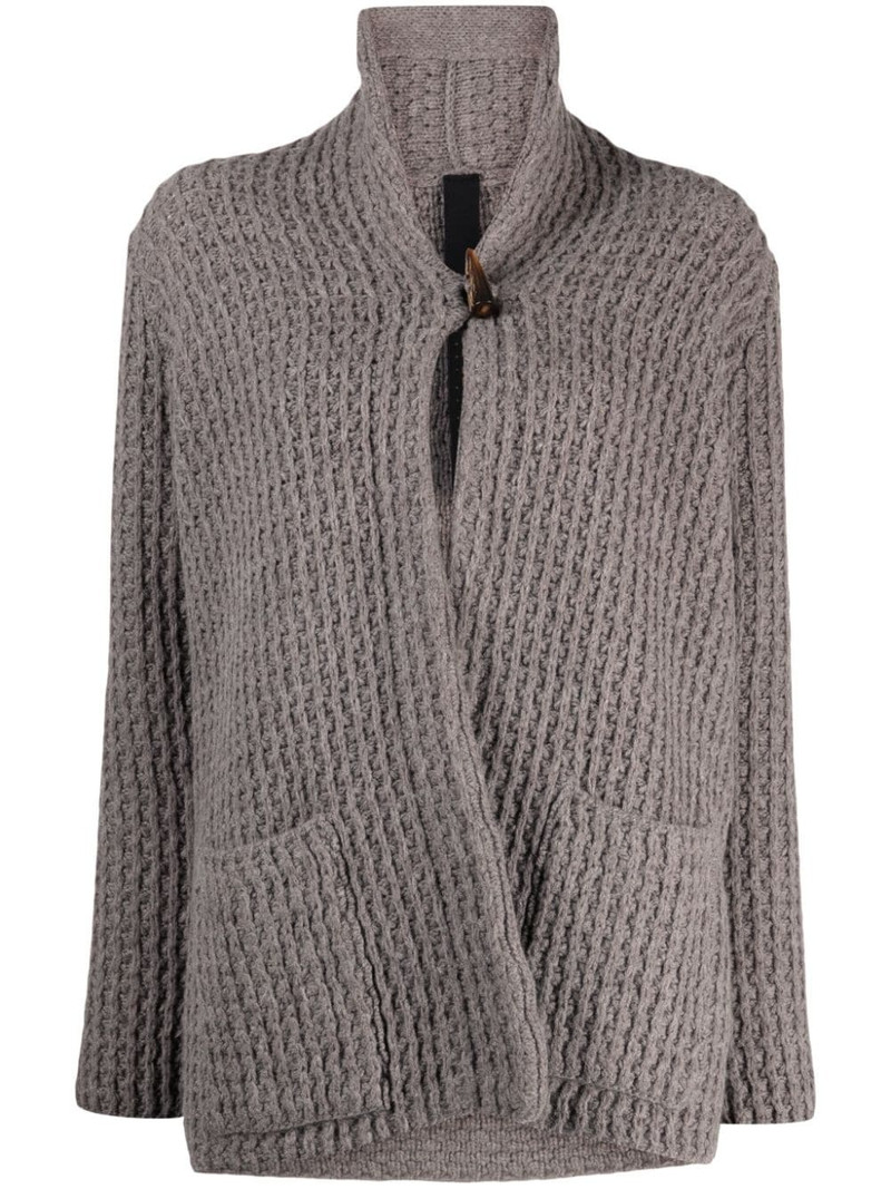 chunky-knit virgin wool cardigan 1