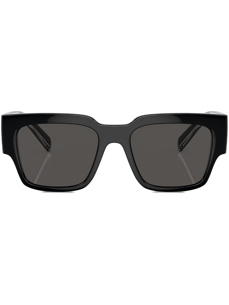 logo-print square-frame sunglasses 1