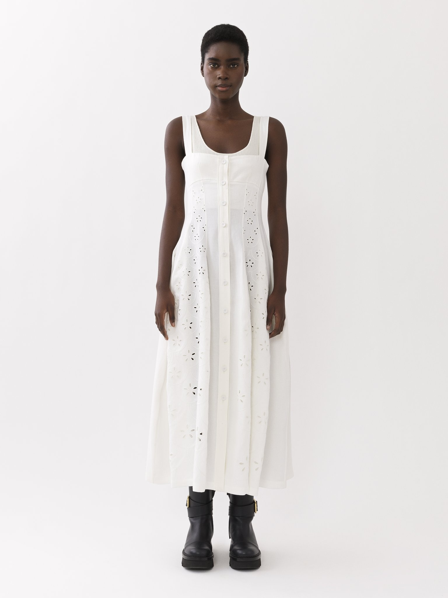SLEEVELESS MIDI DRESS - 2