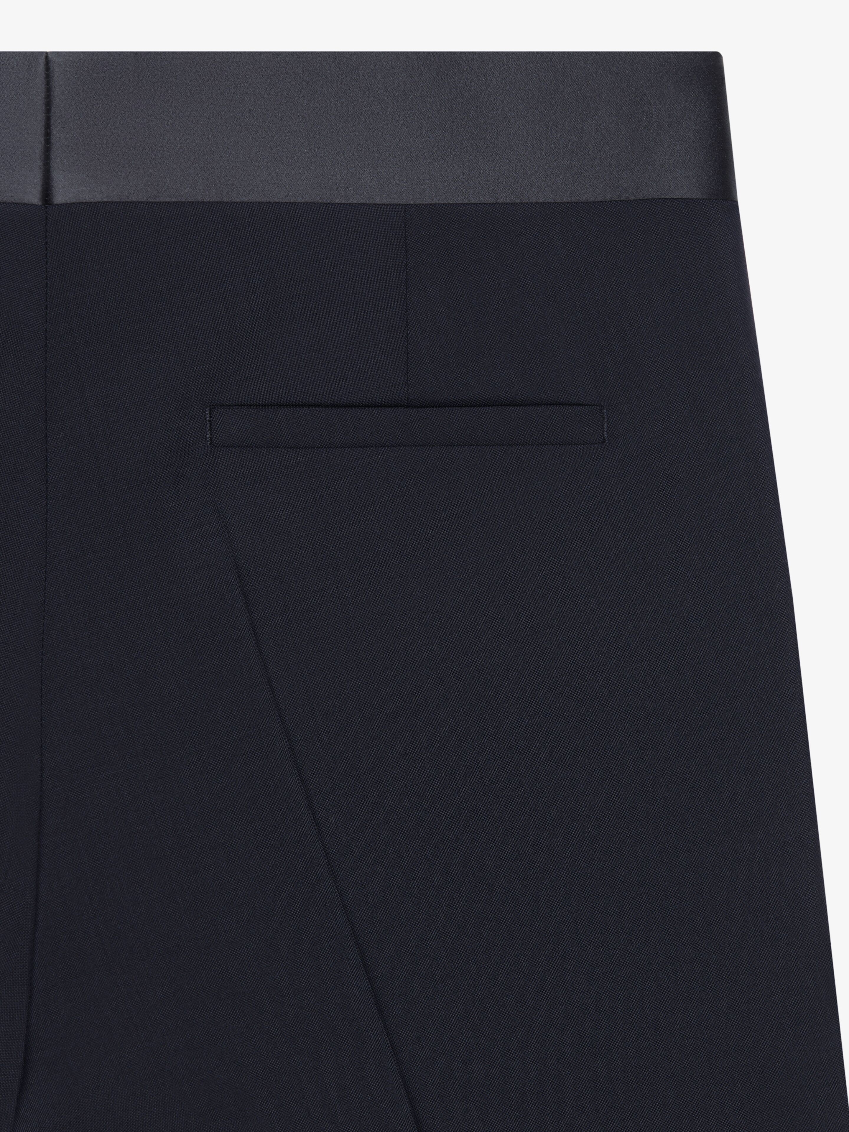 SLIM FIT TAILORED PANTS IN WOOL AND MOHAIR - 5