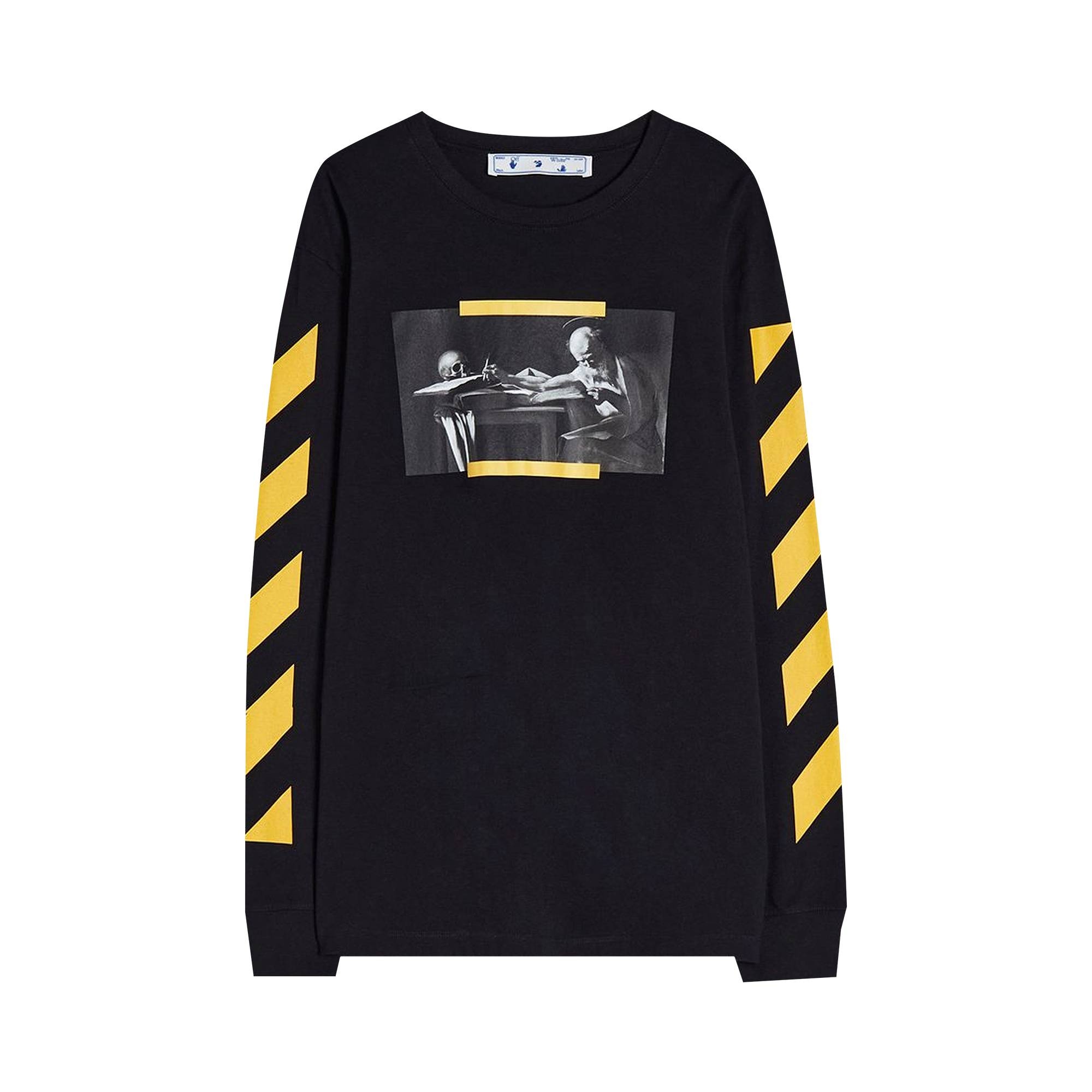 Off-White Caravaggio Painting Long-Sleeve Tee 'Black' - 1