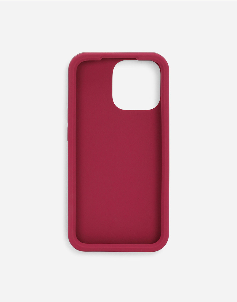 Dolce & Gabbana Rubber iPhone 14 Pro Cover with DG logo outlook