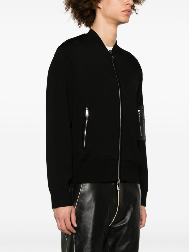 zipped ribbed-knit cardigan 3