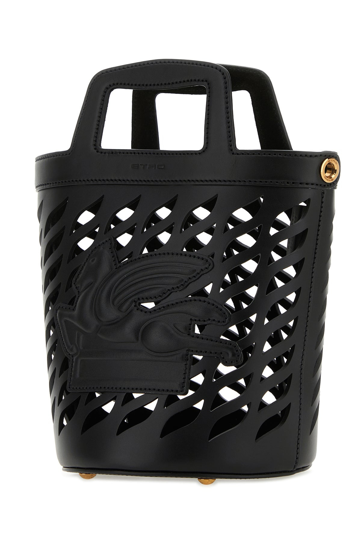 Black leather bucket bag - 2
