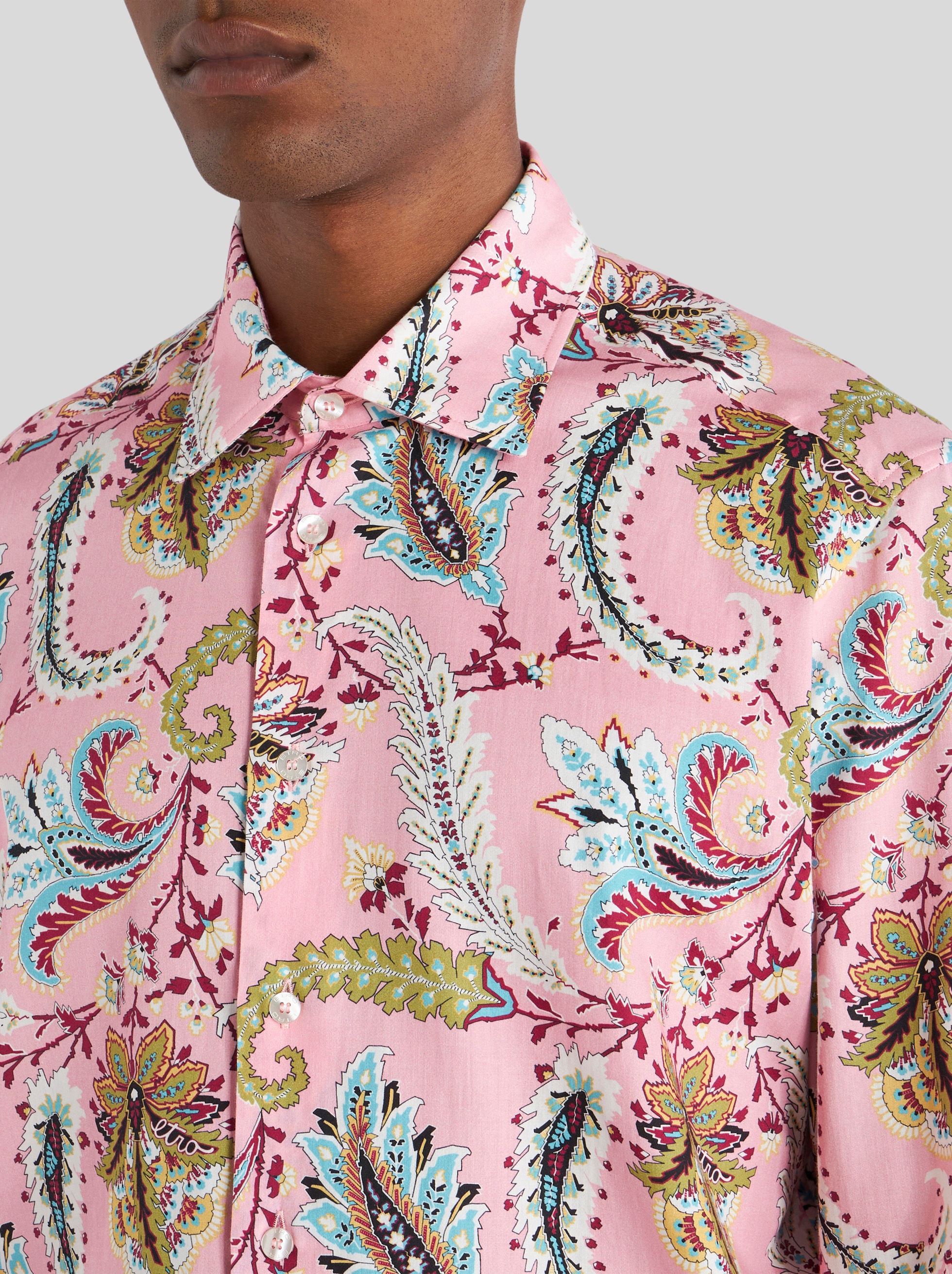 FLORAL PAISLEY COTTON SHIRT - 3