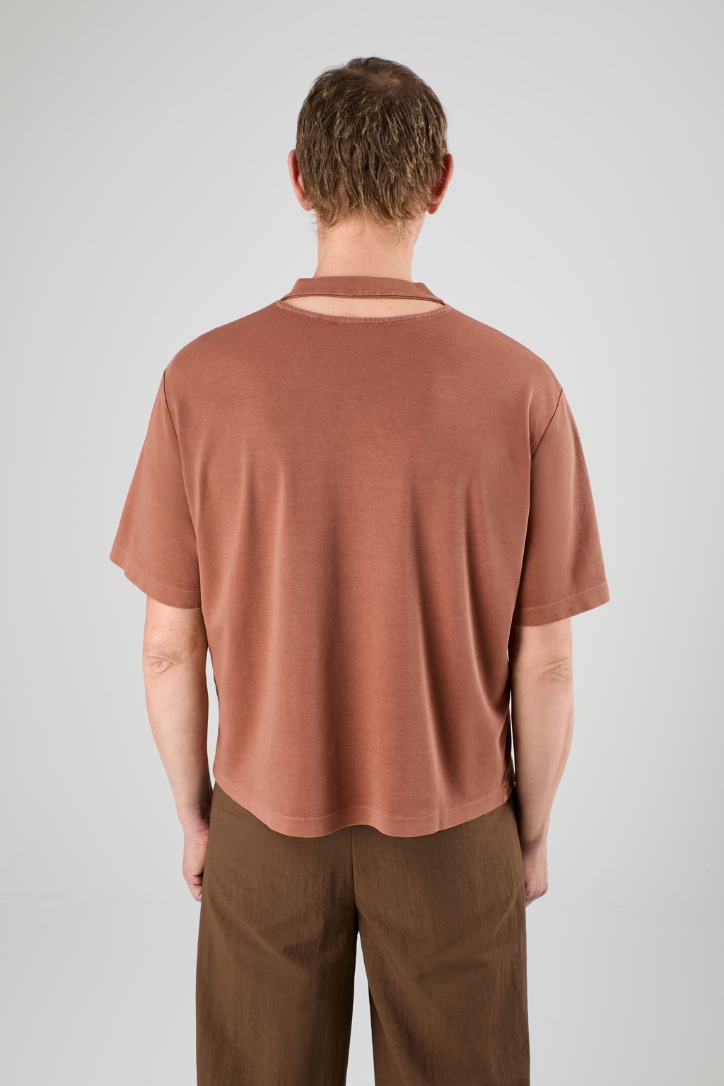 Terracotta Mineral Dye Boxy T-Shirt - 3