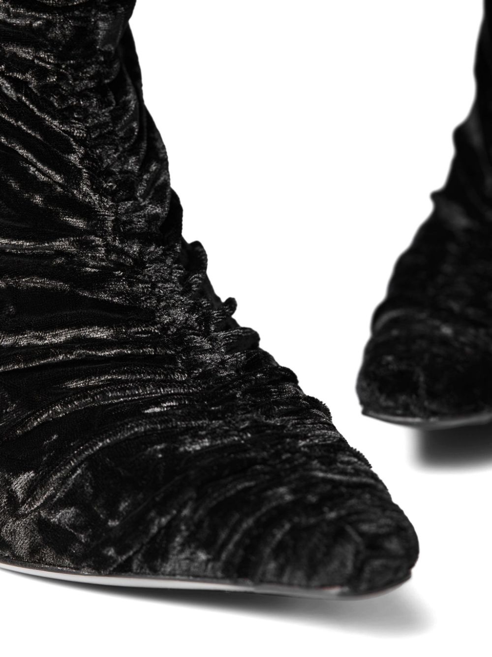 100mm leather boots - 4