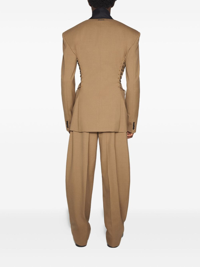 MUGLER pleated balloon-shape trousers outlook