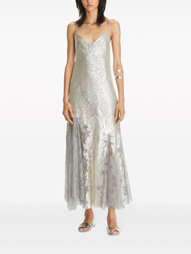 TORY BURCH Star lace-detail slip dress outlook