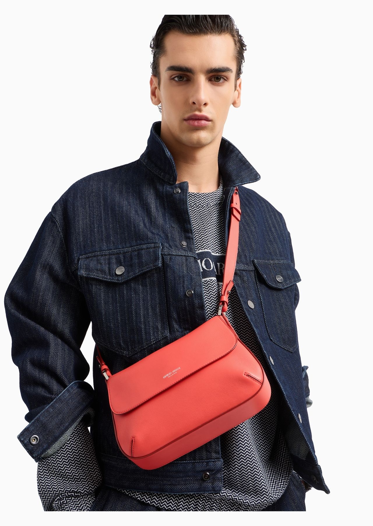 Small la Prima Soft nappa leather handbag - 7