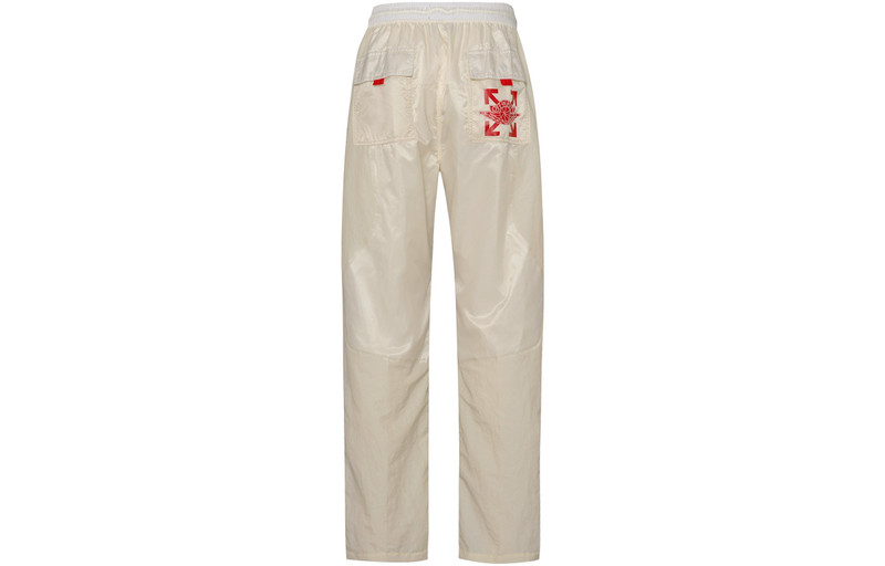 Jordan Air Jordan Brand x OFF-WHITE Crossover Logo Printing Casual Sports Pants Khaki DB4251-233 outlook