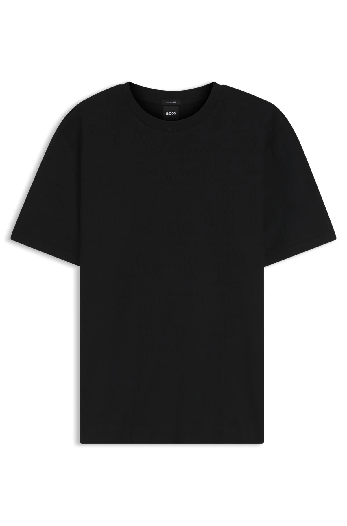 GEOMETRIC-JACQUARD T-SHIRT IN COTTON - 1