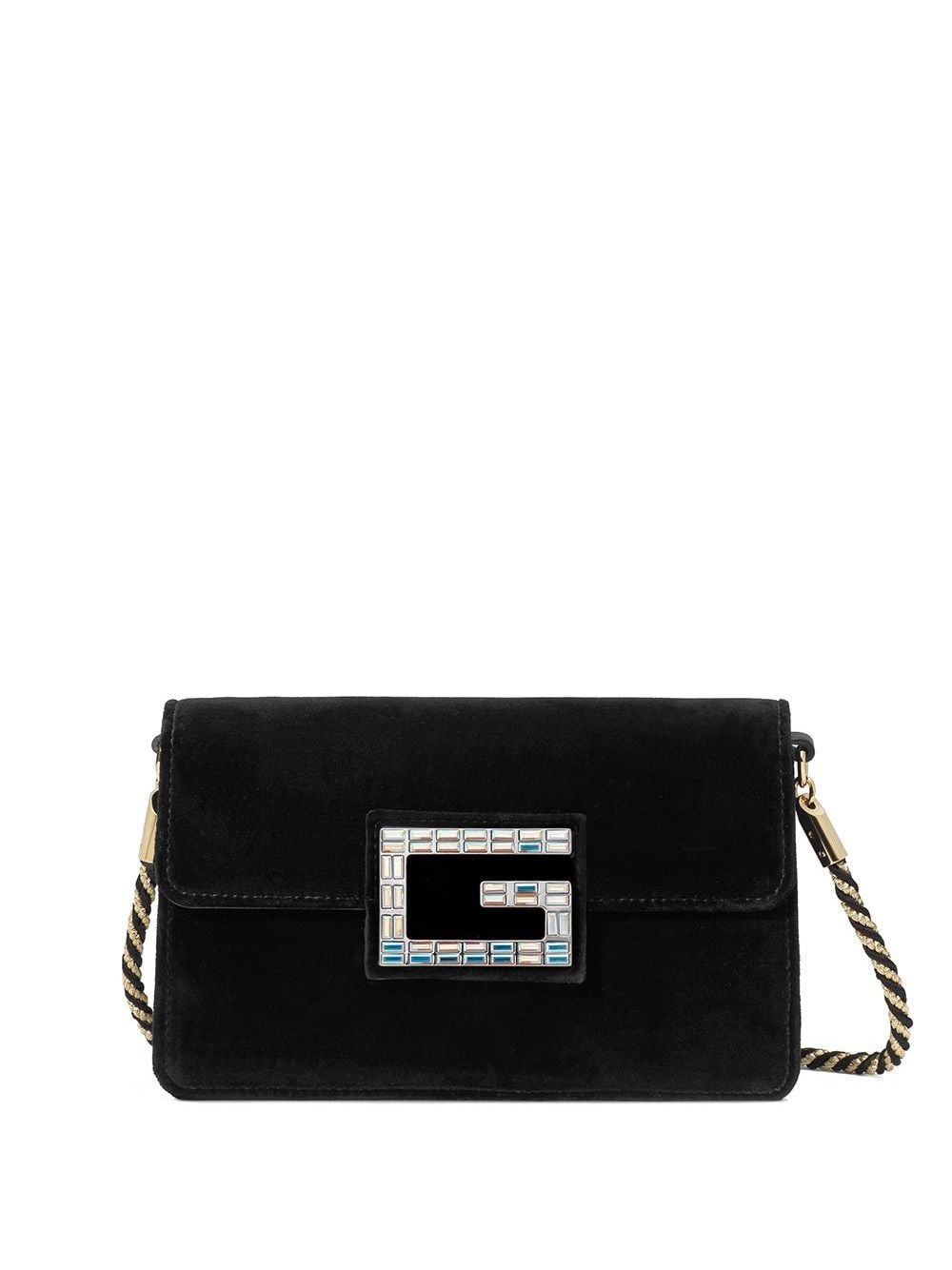 black Shoulder bag with Square G - 1