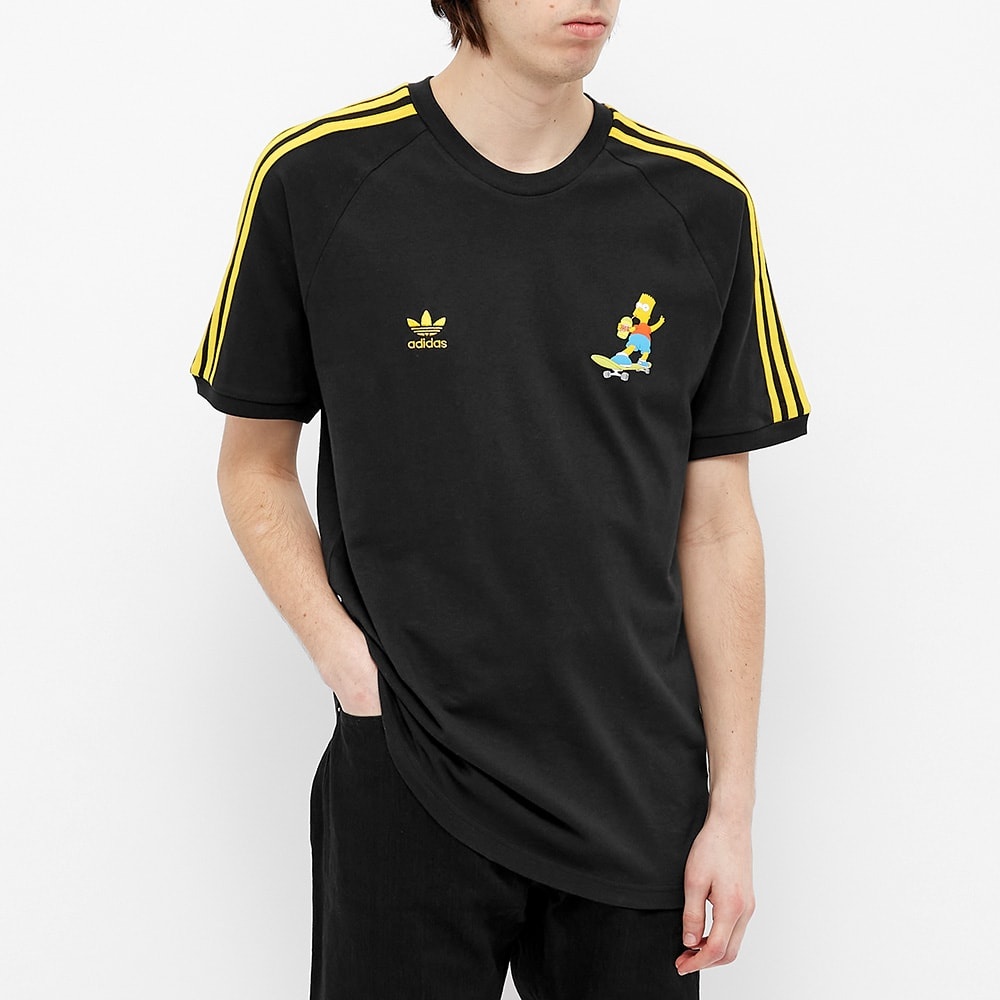 Adidas x The Simpsons 3 Stripe Tee - 4