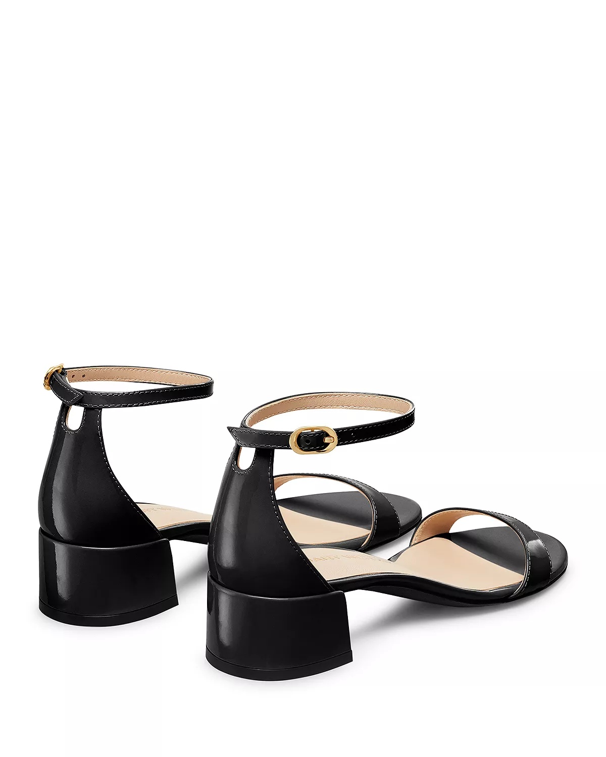 Women's Nudist Block Heel Sandals - 4
