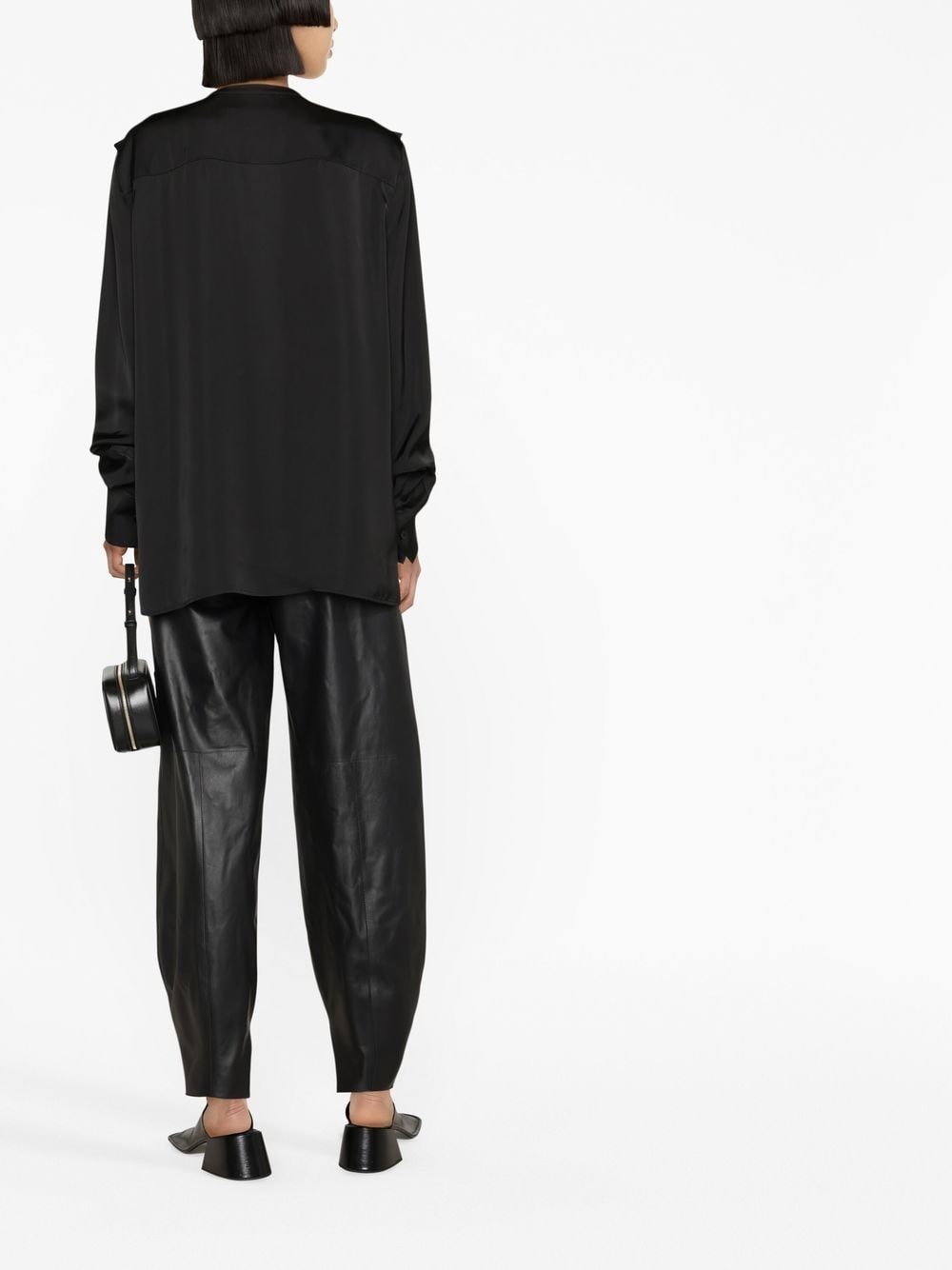 ruffled long-sleeve blouse - 4