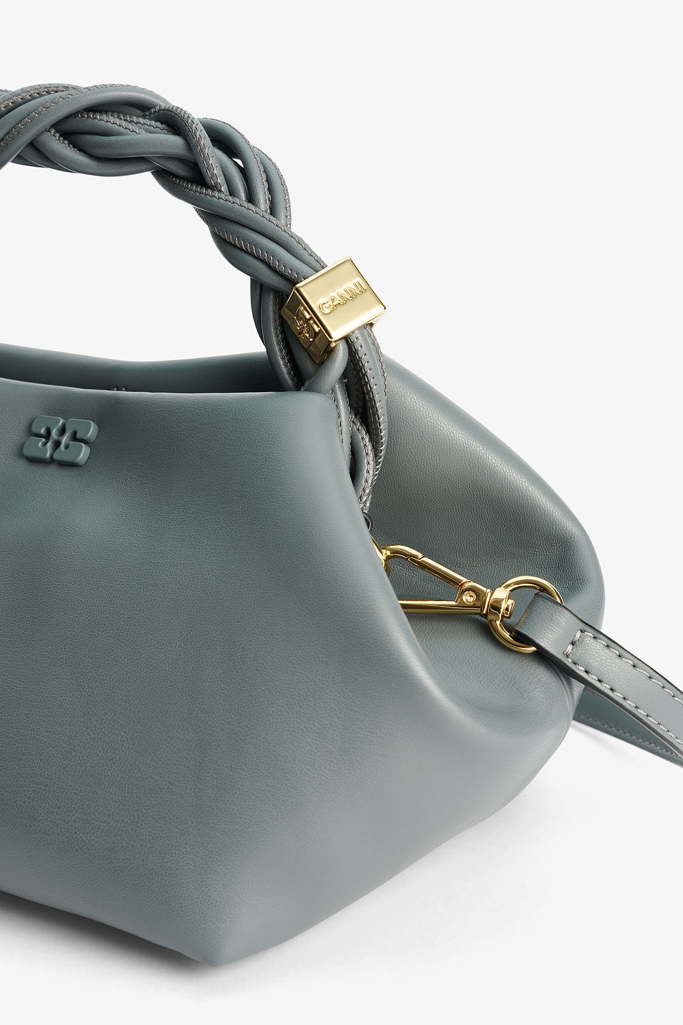 DARK GREY SMALL GANNI BOU BAG - 4