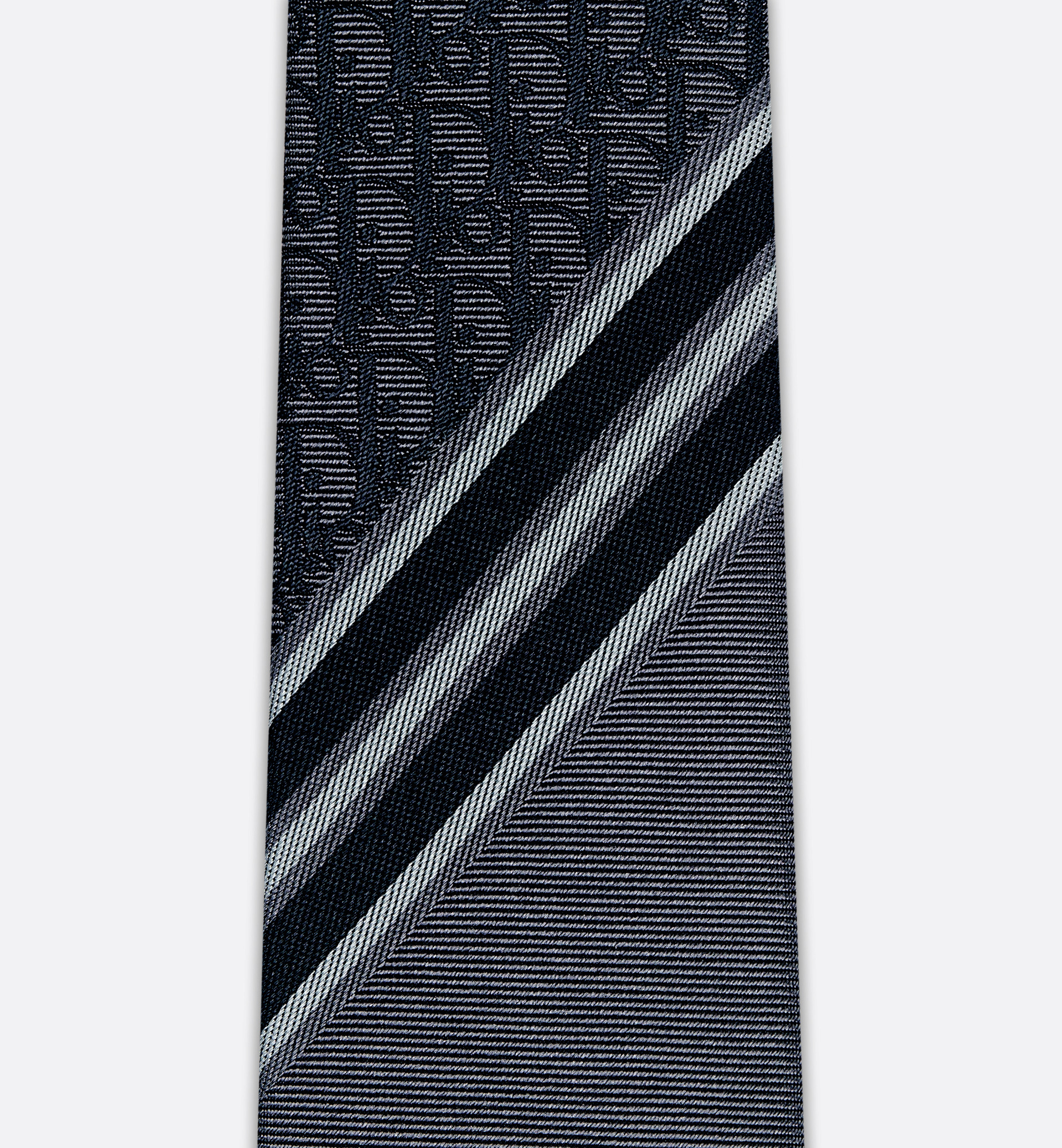 Striped Dior Oblique Tie - 5