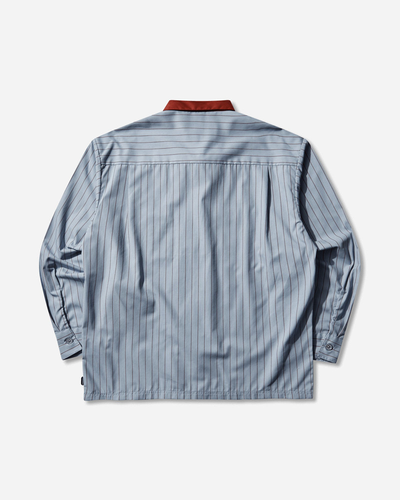 NEIGHBORHOOD Men's Classic Work Stripe Longsleeve Shirt Blue outlook