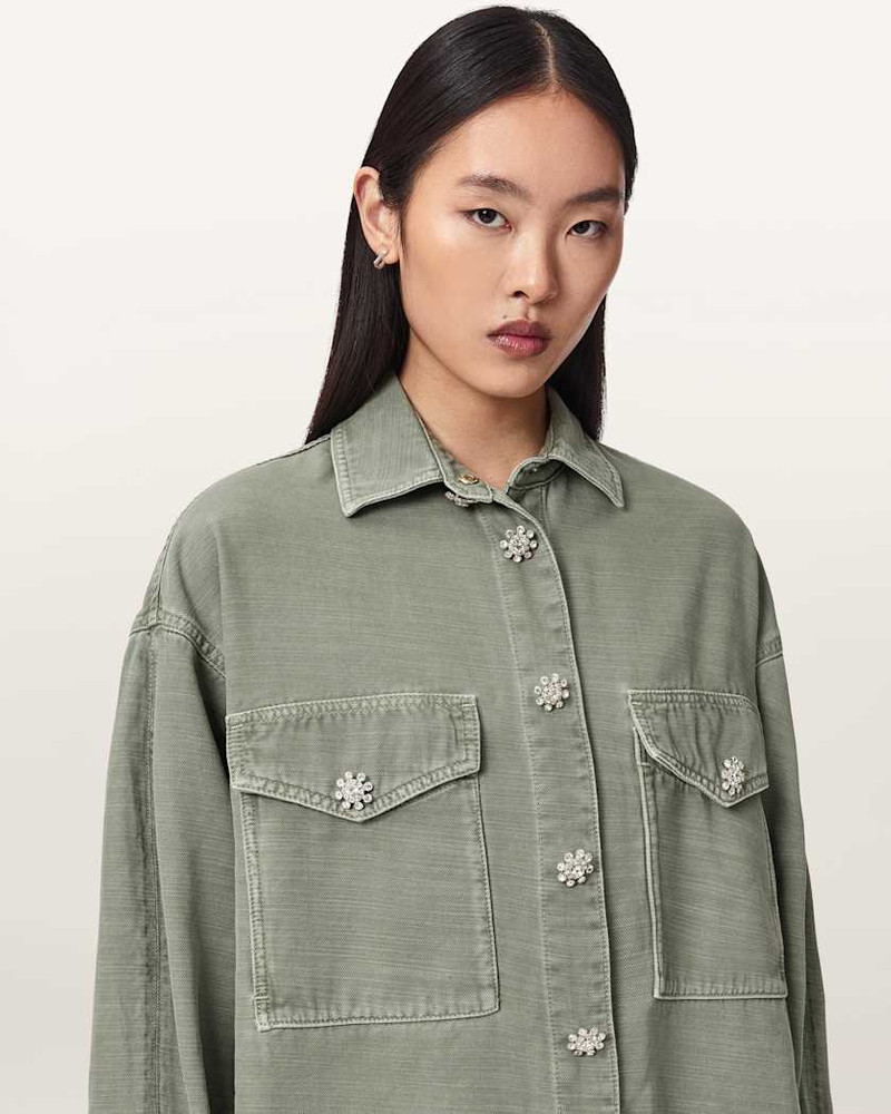 HETTIE OVERSIZED LONG SLEEVE SHACKET DRESS 3