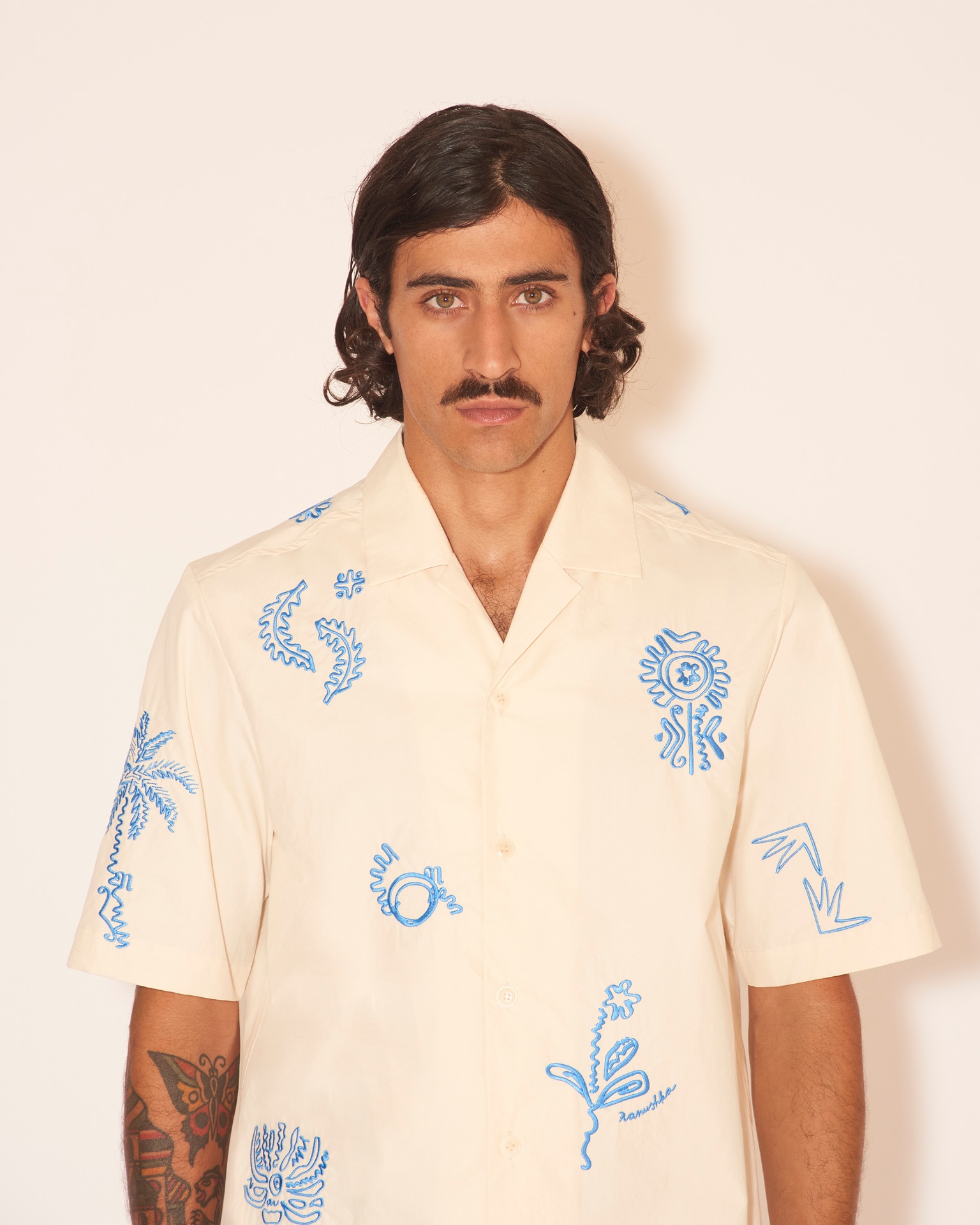 BODIL - Short sleeve shirt - Creme - 6