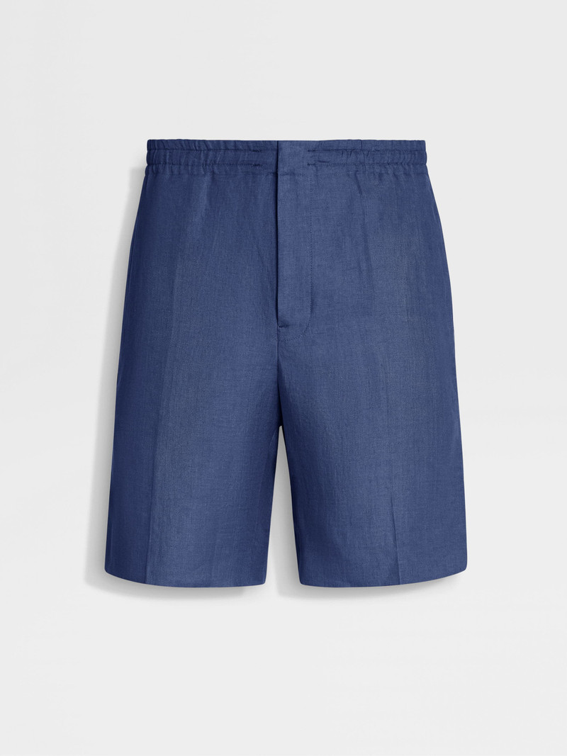 AVIO BLUE OASI LINO SHORT PANTS 1