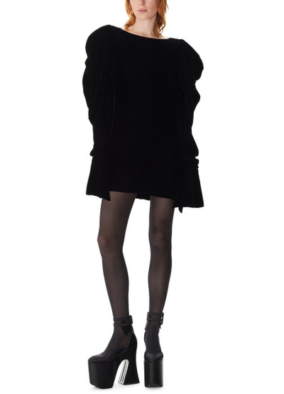 NINA RICCI Mini Velvet Dress With Puff Sleeves outlook