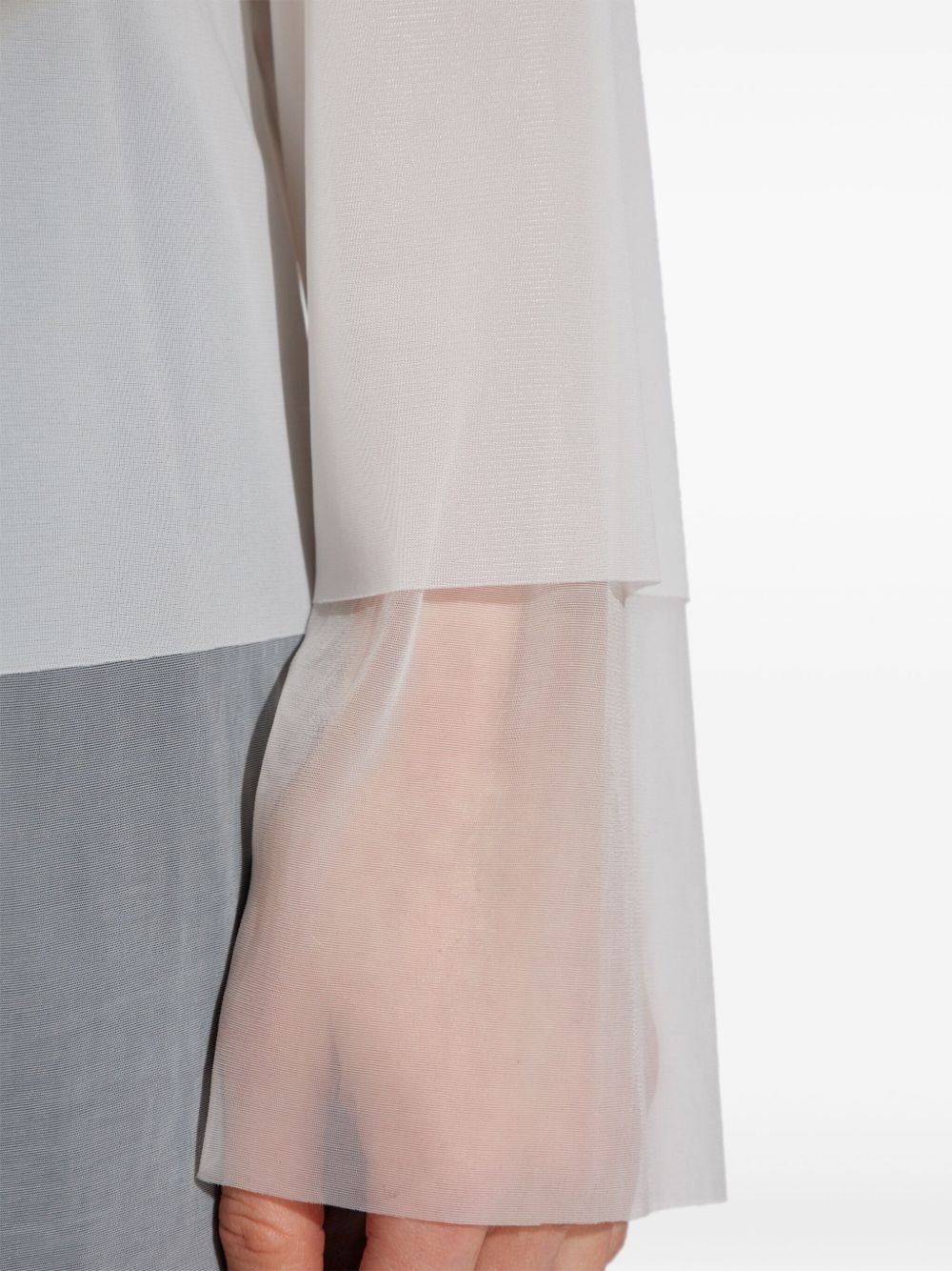 semi-sheer blouse - 5