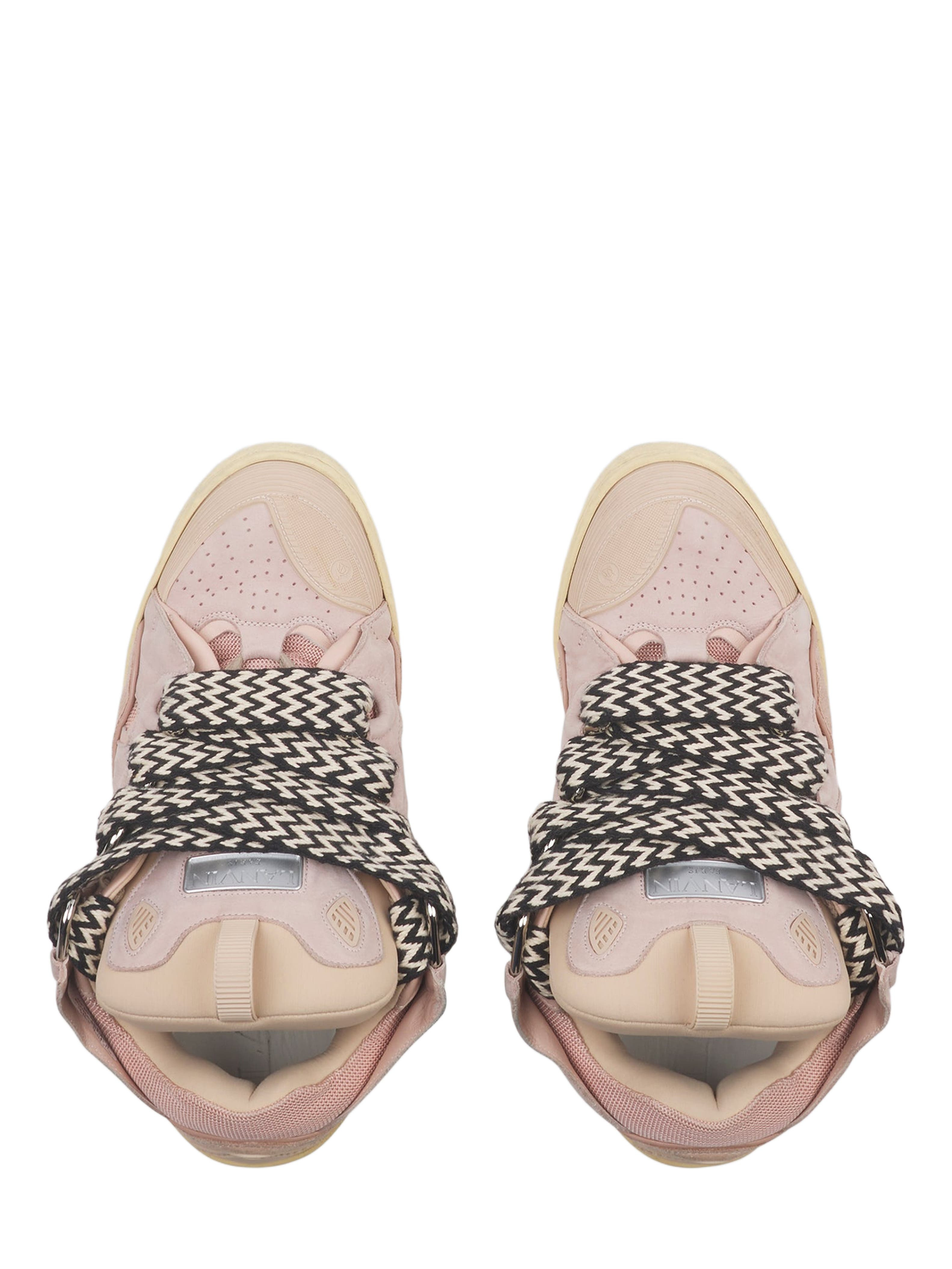 Lanvin LEATHER CURB SNEAKERS in Pale Pink at Nordstrom - 9