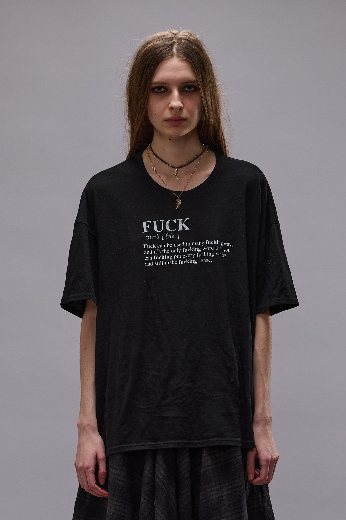 FUCK RELAXED TEE - BLACK -R13 - 3