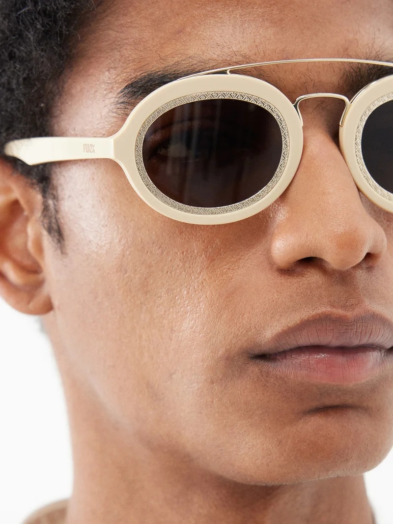 FF Around round acetate sunglasses - 3