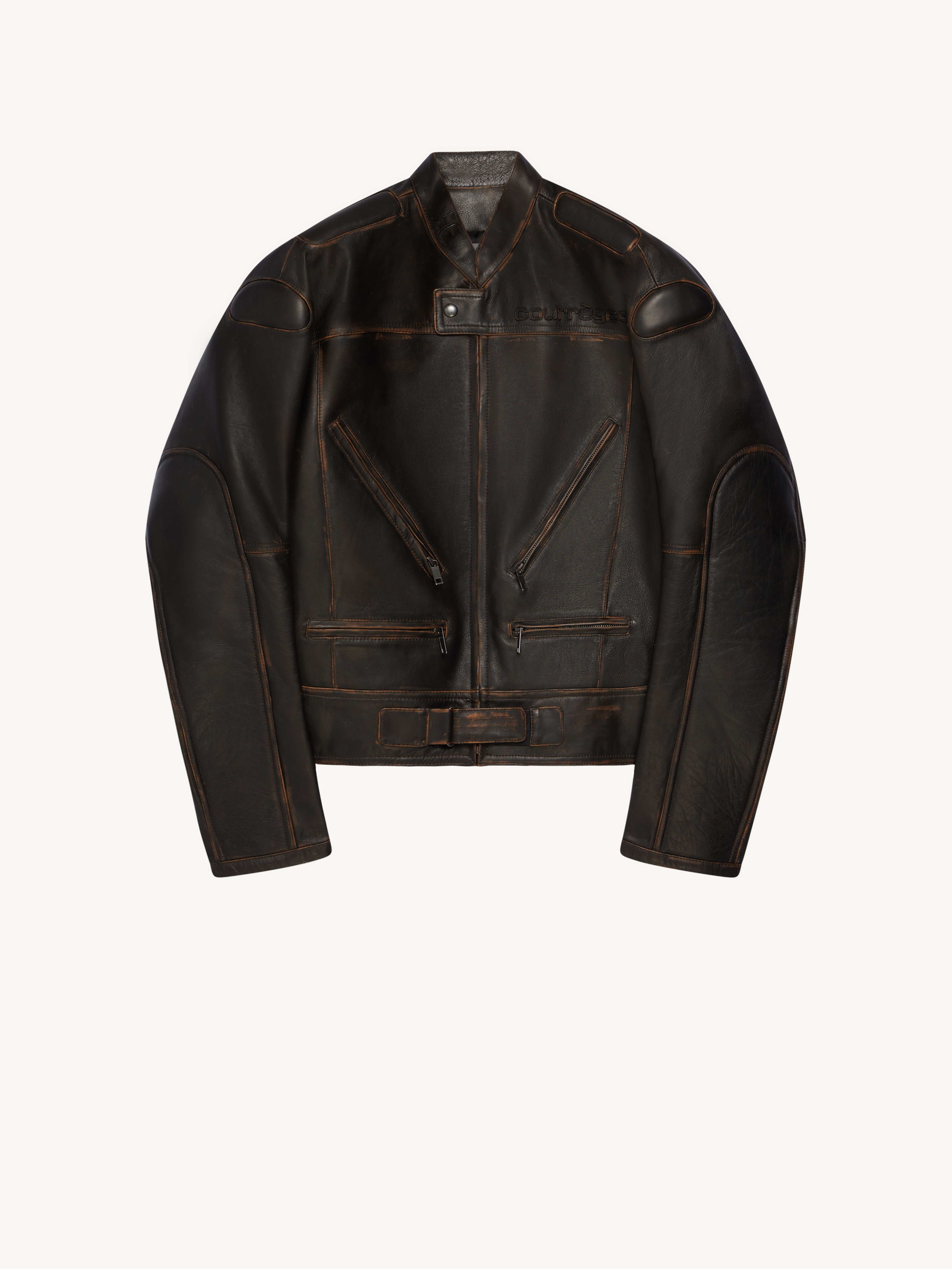 BLOUSON RACER PATINA LEATHER - 1