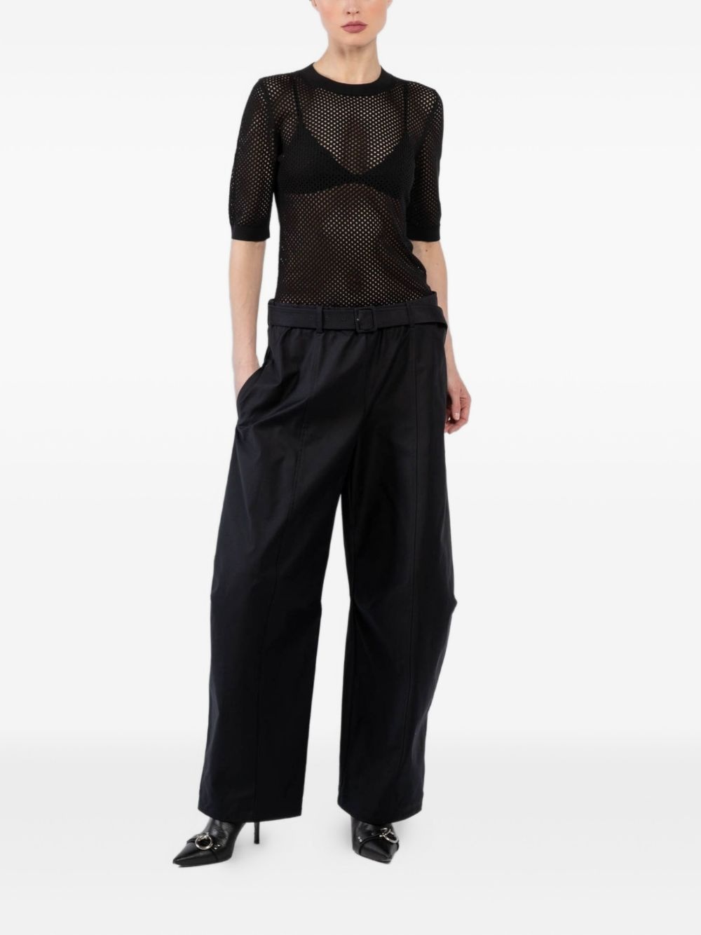 belted trousers - 2