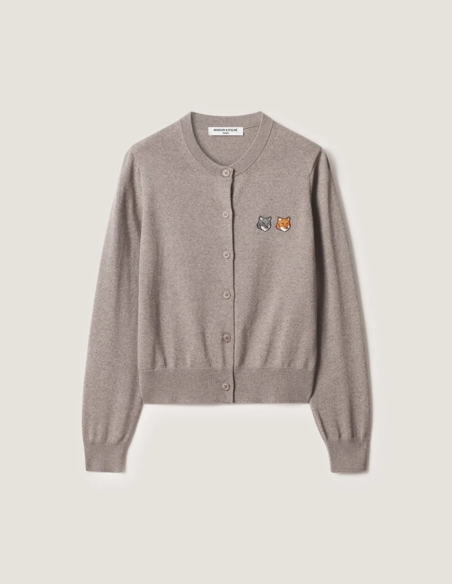 DOUBLE FOX HEAD REGULAR CARDIGAN - 1