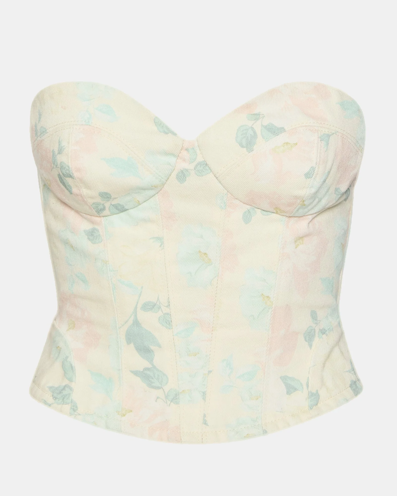 ROSELIA CORSET TOP PEACH BEIGE - 1