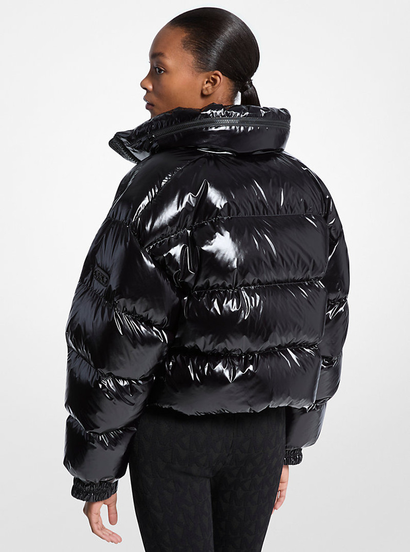 MICHAEL KORS Nylon Ciré Puffer Jacket outlook